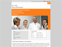 Tablet Screenshot of hno-praxis-rohmann.de